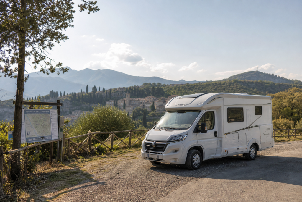 Camper onderweg in Italië