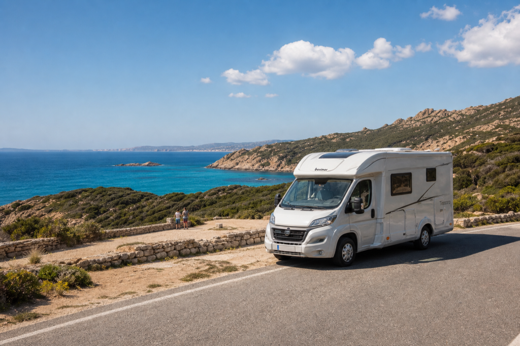 Camper onderweg in Sardinië