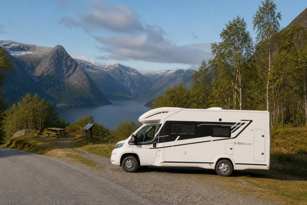 Camper onderweg in Noorwegen