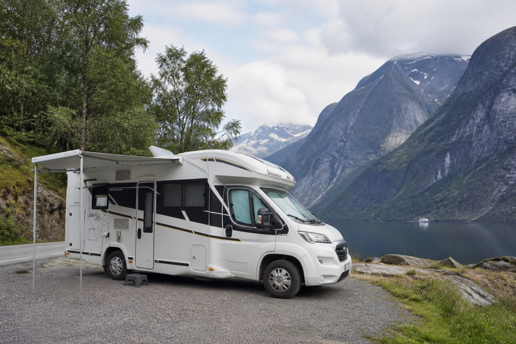 Camper onderweg in Noorwegen