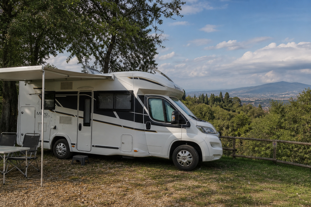 Camper onderweg in Italië