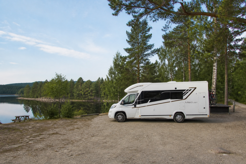 Camper onderweg in Zweden