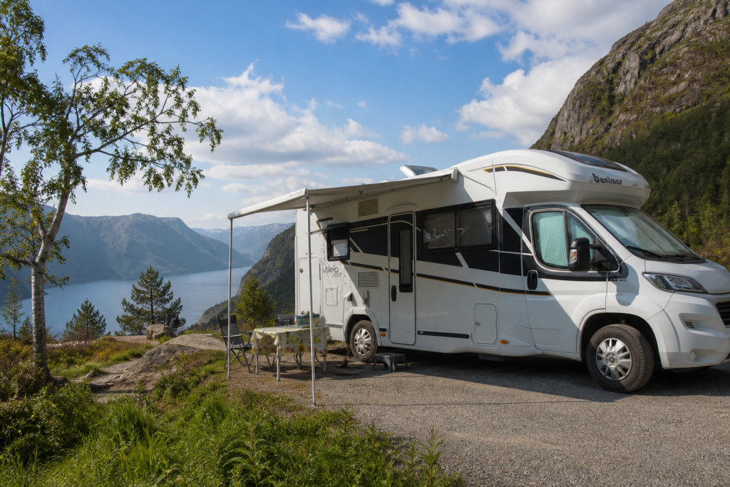 Camper onderweg in Noorwegen