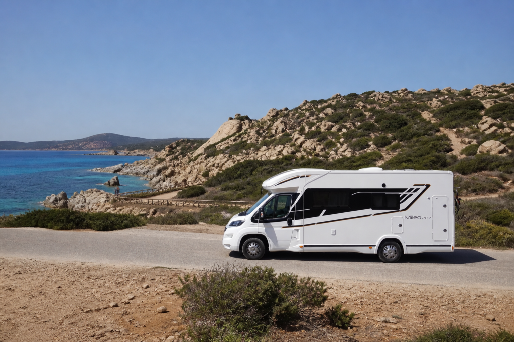 Camper onderweg in Sardinië