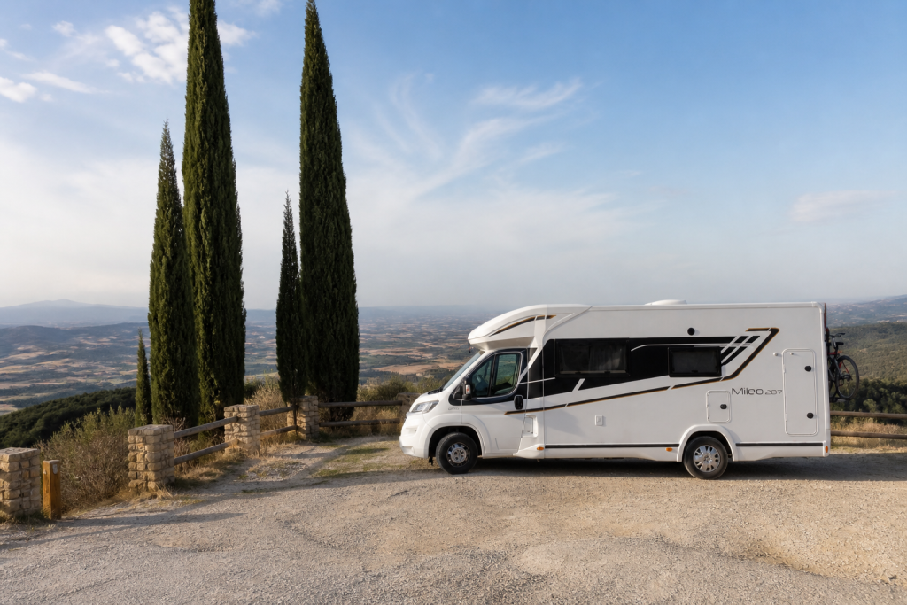Camper onderweg in Italië