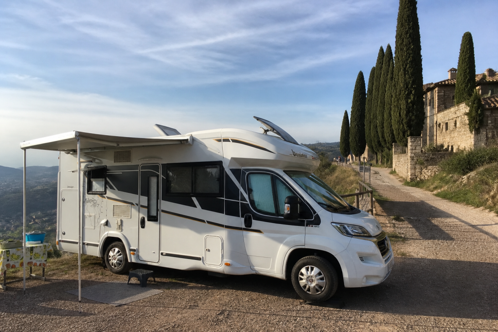 Camper onderweg in Italië