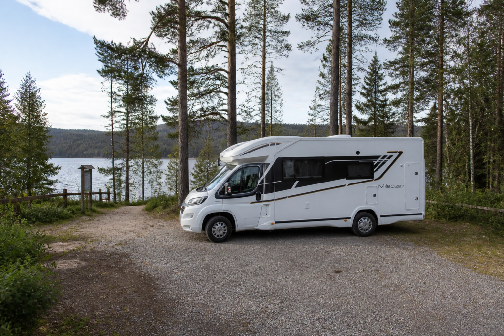 Camper onderweg in Zweden
