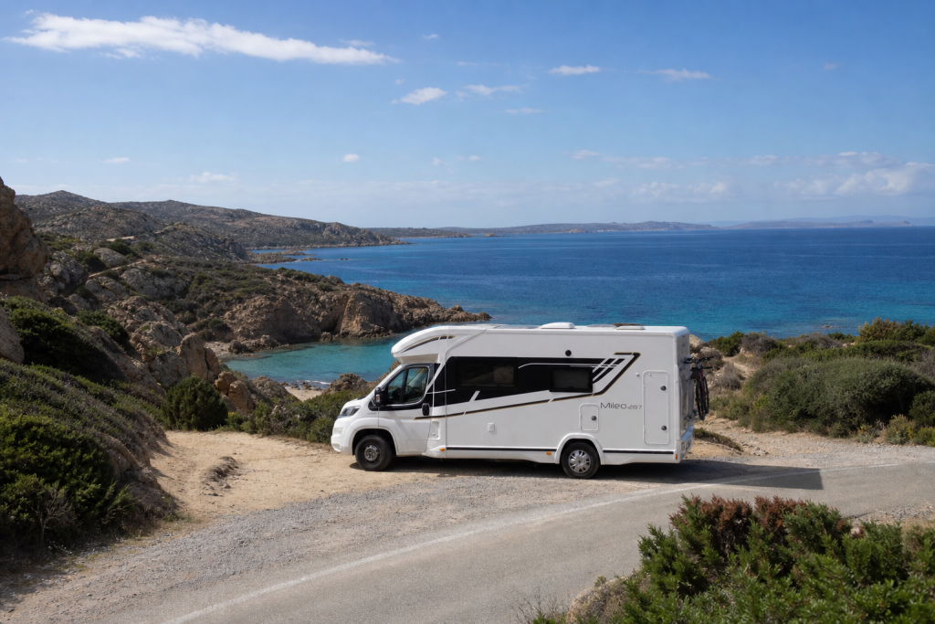 Camper onderweg in Sardinië