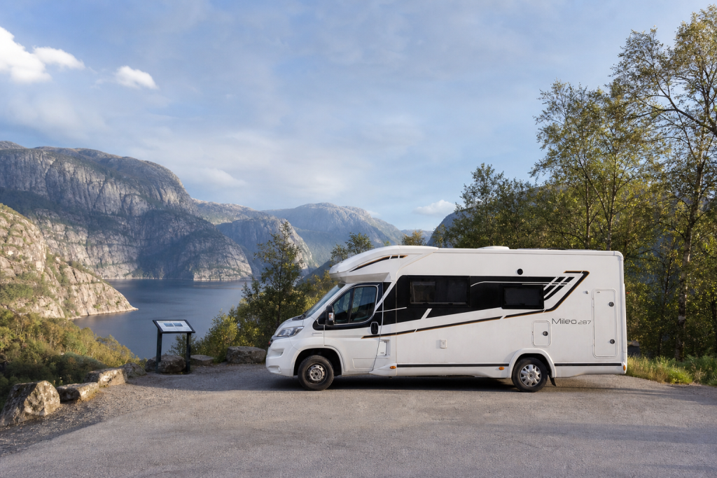 Camper onderweg in Noorwegen