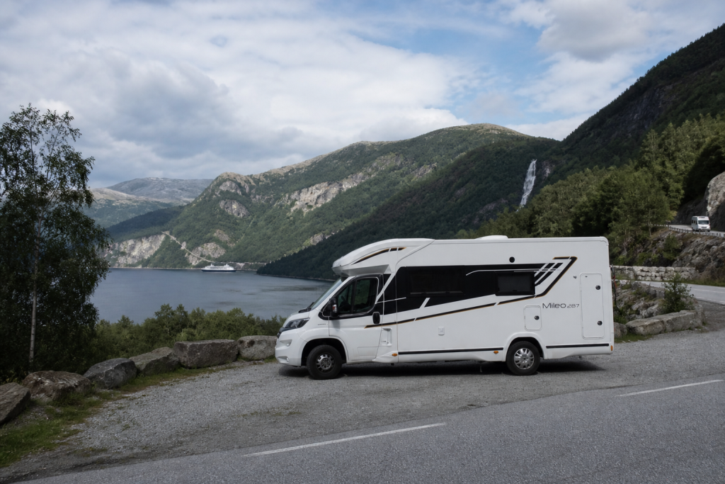 Camper onderweg in Noorwegen
