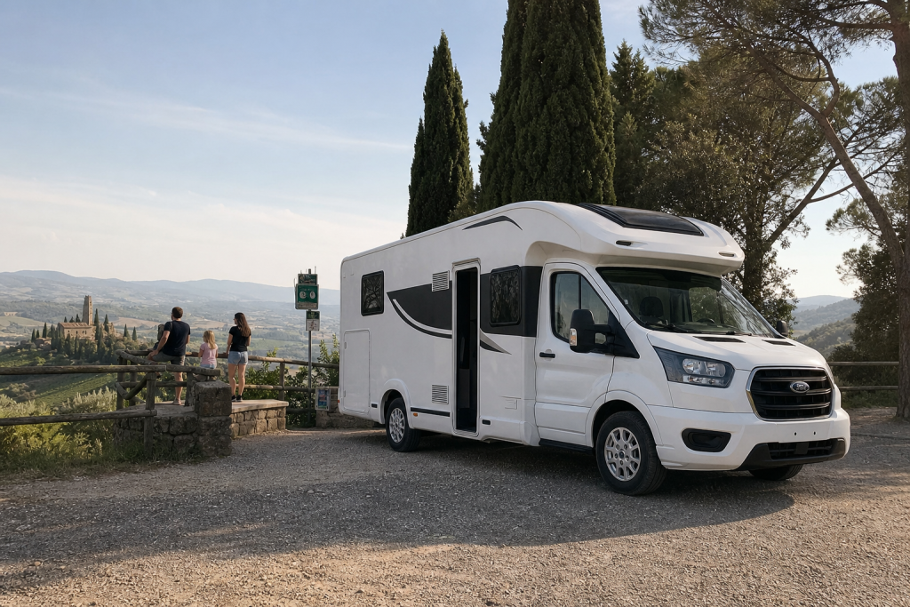Camper onderweg in Italië