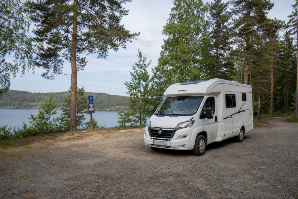 Camper onderweg in Zweden
